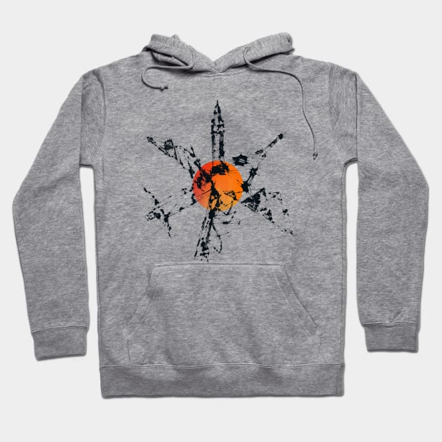 World Monuments Ink Hoodie by Dagui